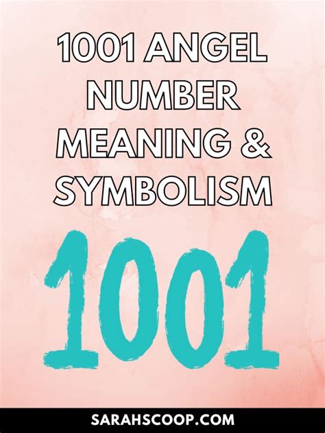 1001 Angel Number (Meanings & Symbolism) The .
